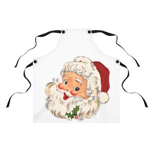 Vintage kerstman kerstschort voor volwassenen - kerstmanschort, vintage kerstman, kerstschort, vakantieschort