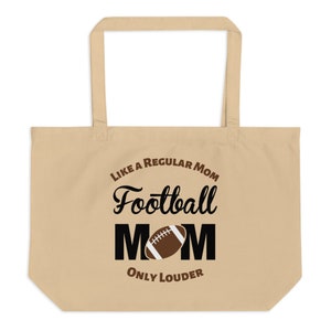 Football Mom Organic Tote Bag, Sports Tote Bag, Football Mom, Sports Mom, Mom Football, Football Player Mom | Football mom bag