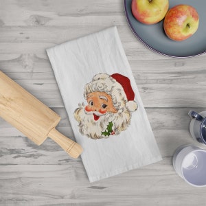 Vintage Santa Tea & Kitchen Towel