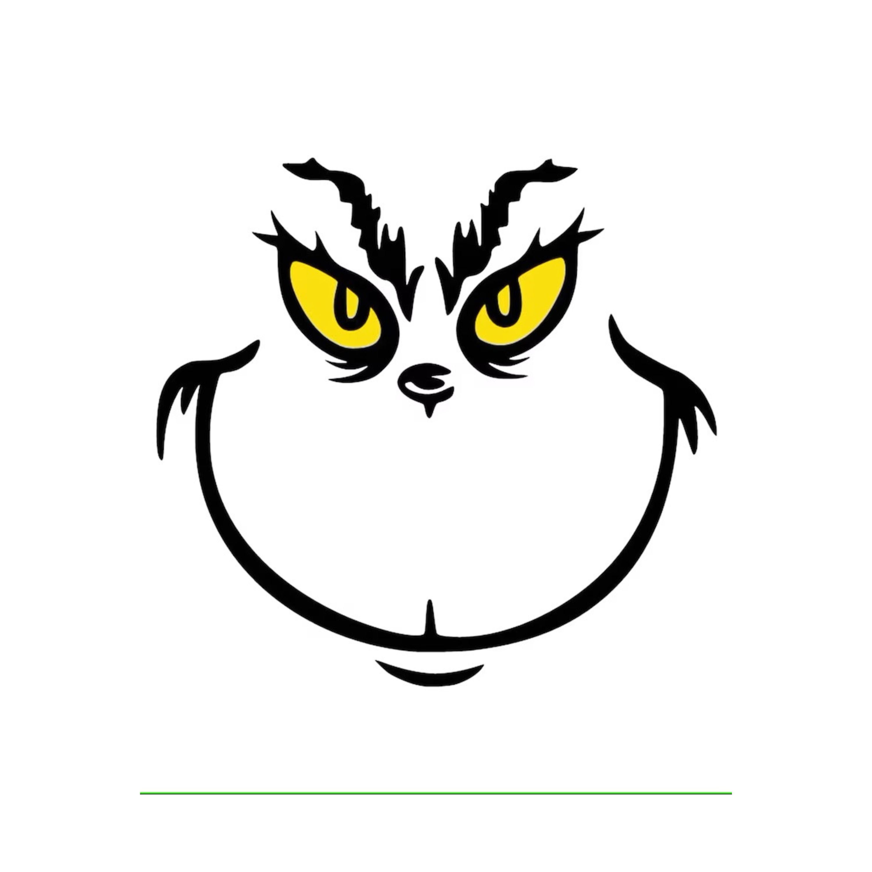 Smiling Grinch Face Svg, Grinch Cut File Christmas Grinch Cricut - Etsy