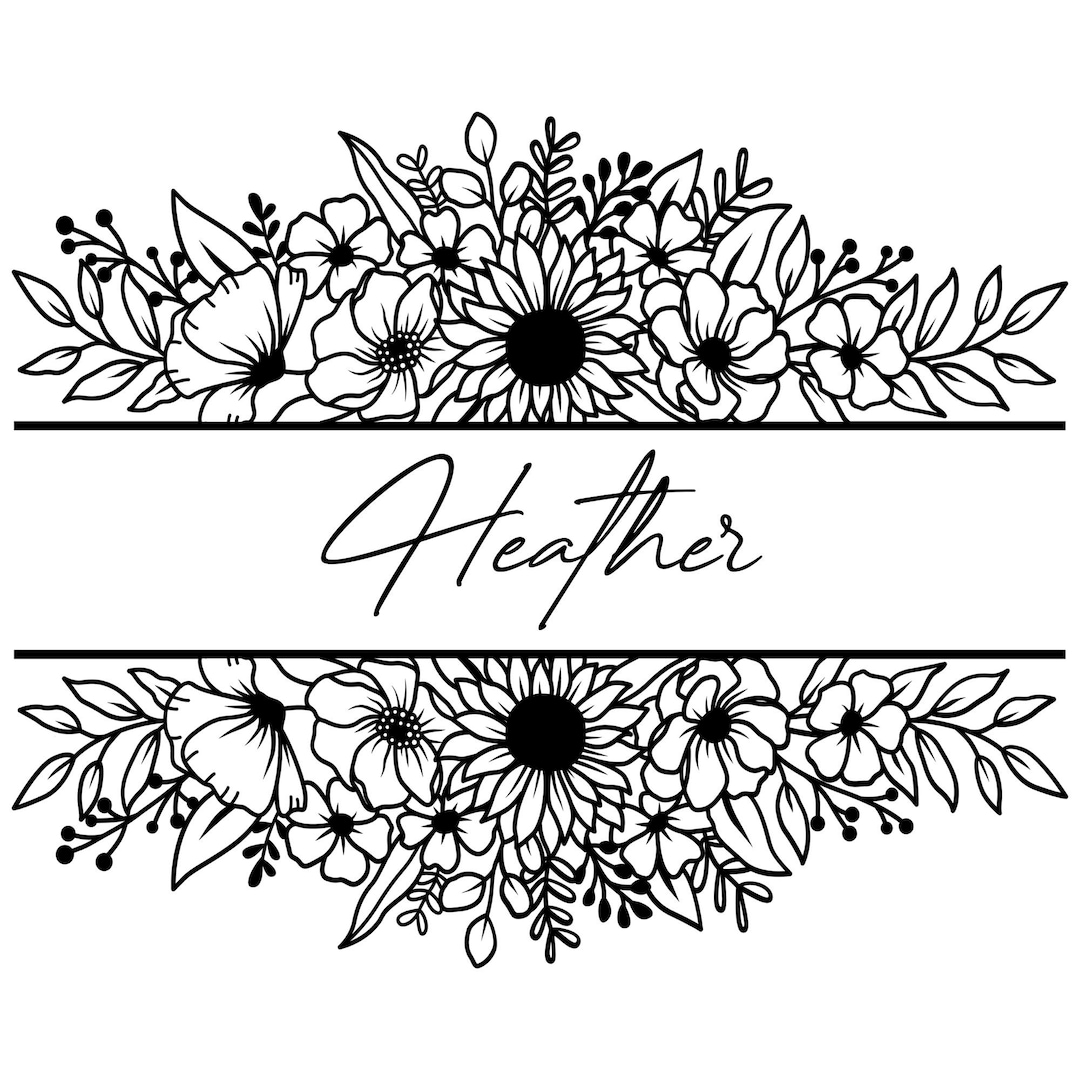 Leaves Frame Svg Laser Cut Flower Border Svg Split Mo - vrogue.co