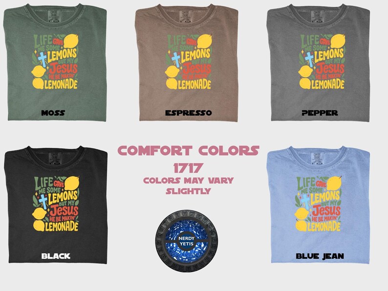 Life Give You Lemons Drink Lemonade Shirt, Inspirational Shirt for Men and Women, Christian Faith Shirt, Positive Message Graphic Tee