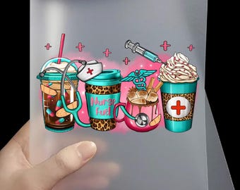 Coffee Nurse DTF Transfer | Ready to Press Heat Transfer