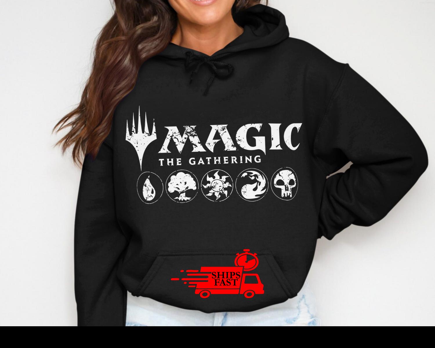 Sweat à Capuche Magic: The Gathering - Symboles De Mana En Couleurs, Officiel, 241g, Coupe Classique