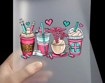 Nurse Coffee DTF Transfer | Ready to Press Heat Transfer