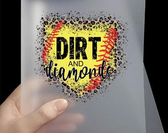 Transferencias DTF de Softbol de Tierra y Diamantes / Transferencias directas a película de Softbol de Tierra y Diamantes listas para prensar
