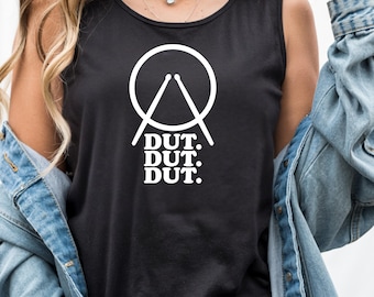 Funny Drummer Tank Top, Percussionist Music Lover Gift, Minimalist Drumsticks Graphic Band Tee, Musician Humor Tank Top