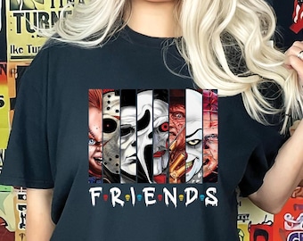 Horror Friends T Shirt |Spooky Friends, Horror, Halloween Tee Shirts
