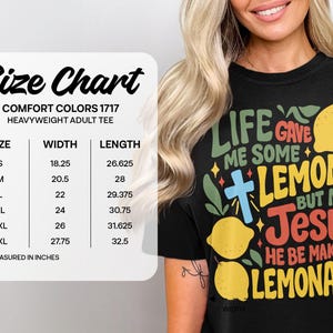 Life Lemons Jesus Lemonade Shirt, Christian Faith Tee, Religious Graphic Tee, Inspirational Quote T-Shirt, Faith-Based Apparel