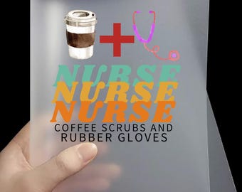 Coffee Nurse DTF Transfer | Ready to Press Heat Transfer