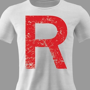 Oversized Distressed Team Rocket Shirt | Rocket HQ Distressed Rocket Shirt | Ready For Trouble Shirt