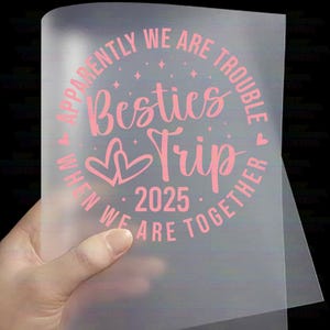 Besties Trip 2023 Vacation DTF Transfers | Besties Trip Ready to Press Direct to Film Transfers