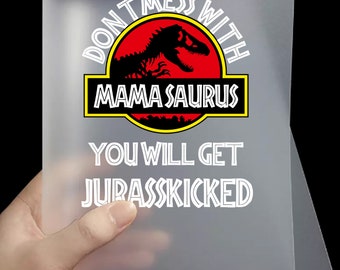 MamaSaurus DTF Transfer | Jurassic Mom Ready to Press