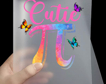 Cutie PI  DTF Transfers | Ready to Press Cutie Pie PI Day Direct to Film Transfers