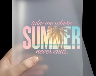 Summer Never Ends DTF Transfer | Ready to Press Graphic