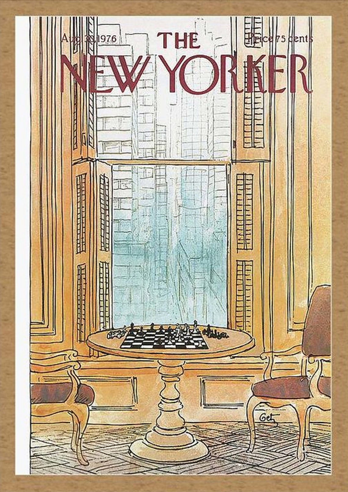 Affiche The New Yorker 30 X 40 Cm - Édition Du 7 Avril 2014 - Papier Brillant 200 G/m², Prête à Encadrer