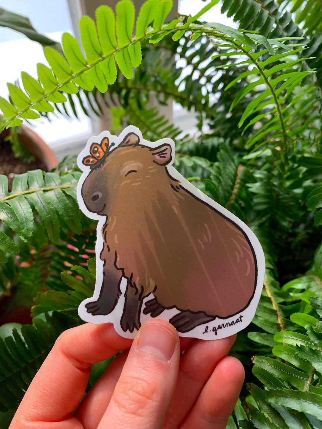 Happy Cappy Vinyl Sticker - Etsy