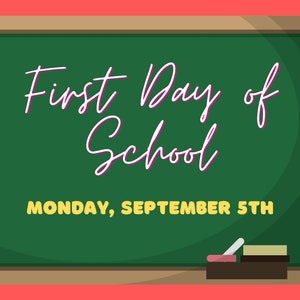 Customizable First Day of School Social Media Post Template