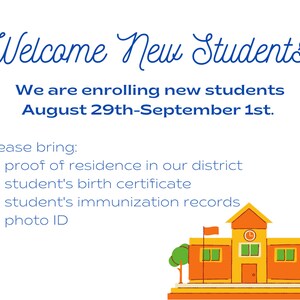 Customizable School Welcome New Students Social Media Post Template