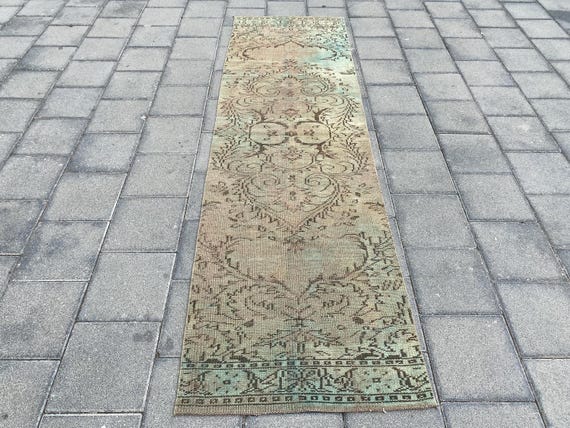 ウーシャック ラグ ランナー、ヴィンテージ ラグ、トルコ ラグ