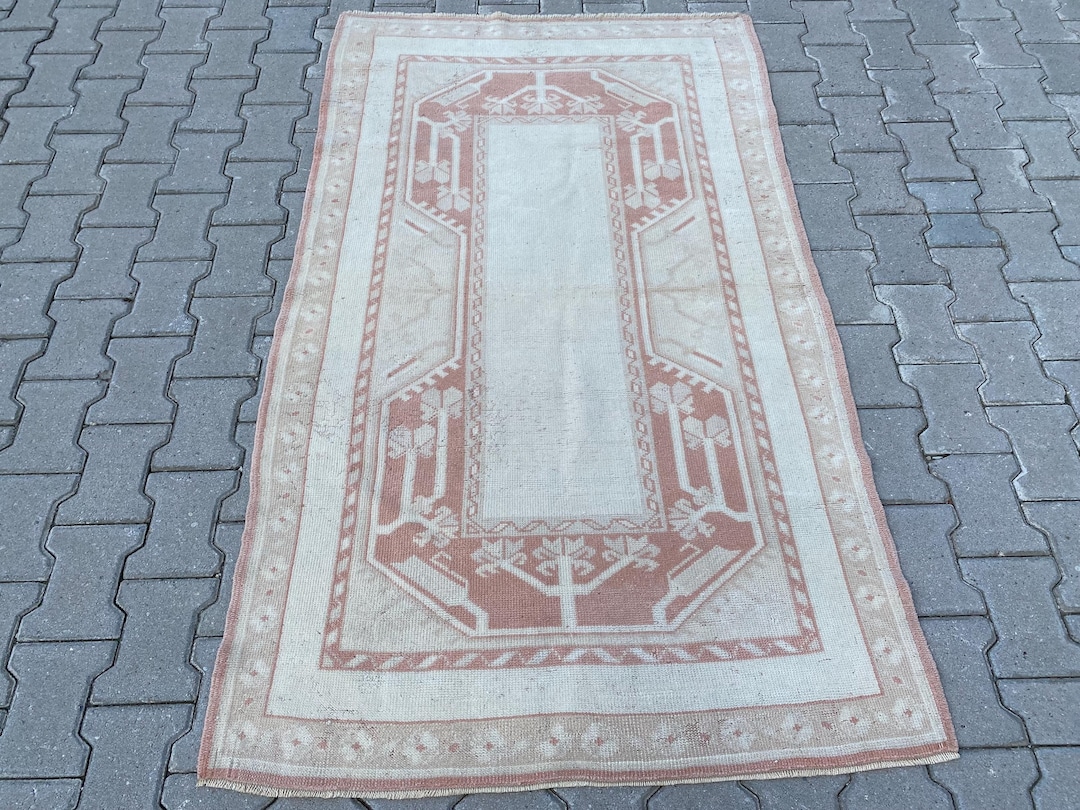 Faded Rug, Muted Rug, Pale Rug, Soft Rug, Vintage Rug, Area Rug ...