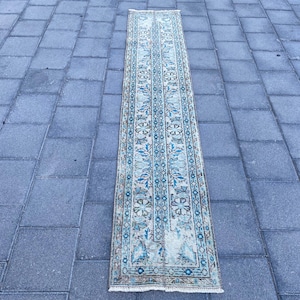 2x8 Runner rug, 2x8 Turkish rug, 2x8 Vintage rug, Unique rug, Boho rug,  Bohemian rug, Hallway rug, Rustic rug, Patchwork rug, 1.7x8.5 ft