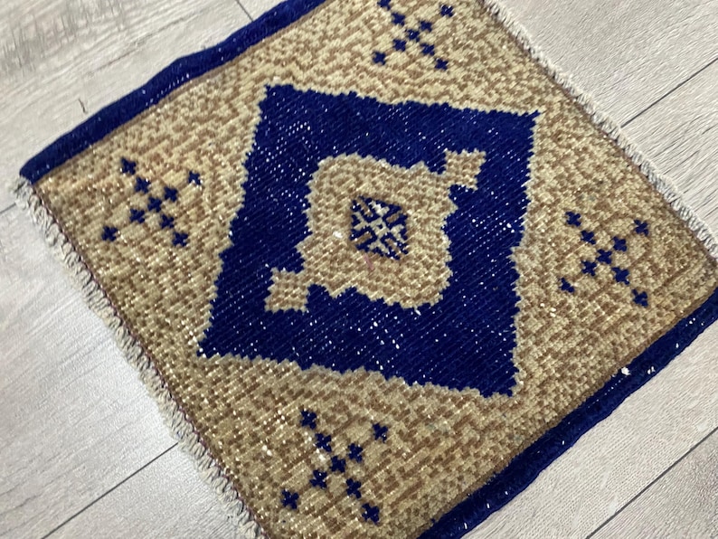 Unique Rug, 1x1 Square Rug, 1x1 Small Rug, 1x1 Turkish Rug, 1x1 Vintage ...