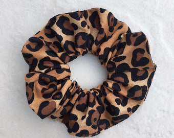 Leopard scrunchie, Made in UK