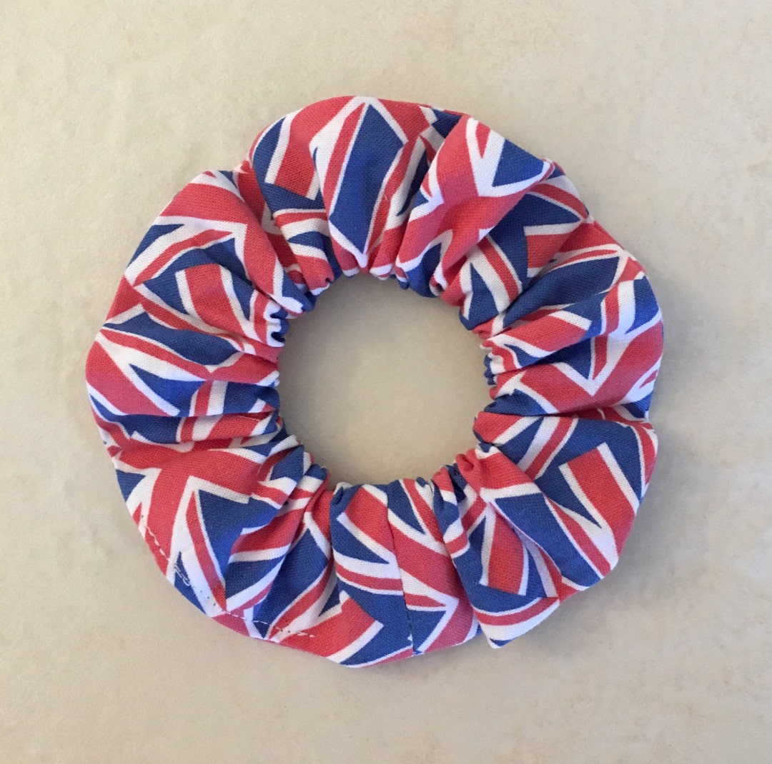 Jolly Union Jack Scrunchie Hair Ties Hair Accessories Made Etsy UK