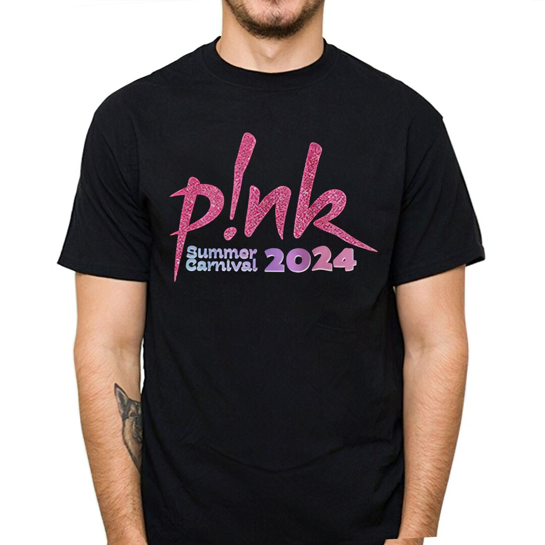 Pink Concert Tshirt, Summer Carnival 2024 Australia Pink in the City
