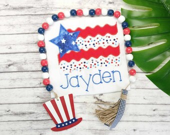 USA Flag Shirt, Memorial Day Shirt, Personalized Embroidered Shirt, Independence Day Siblings Shirt
