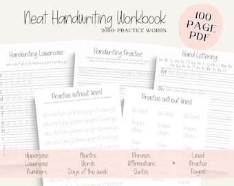 Hand lettering practice sheets for procreate | hand lettering practice sheets, lettering worksheets, handwriting workbook