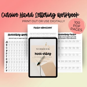 Hand lettering practice sheets for procreate | hand lettering practice sheets, lettering worksheets, handwriting workbook, cursive worksheet