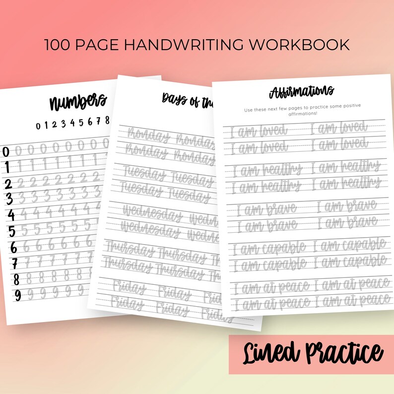 Hand Lettering Practice Sheets for Procreate | Hand Lettering Practice
