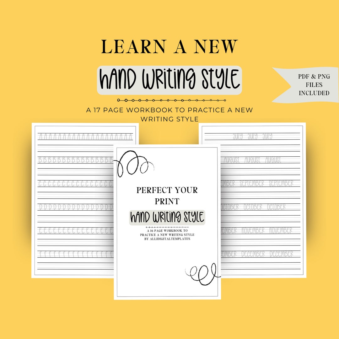 Hand Lettering Practice Sheets for Procreate | Hand Lettering Practice