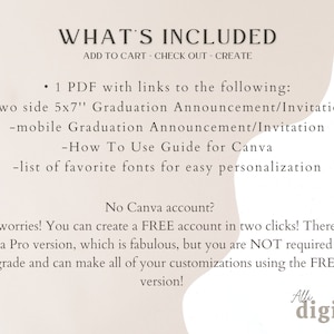 Graduation Party Template | Modern Graduation Announcement | Graduation Invitation Card Template | Senior Graduation Announcement