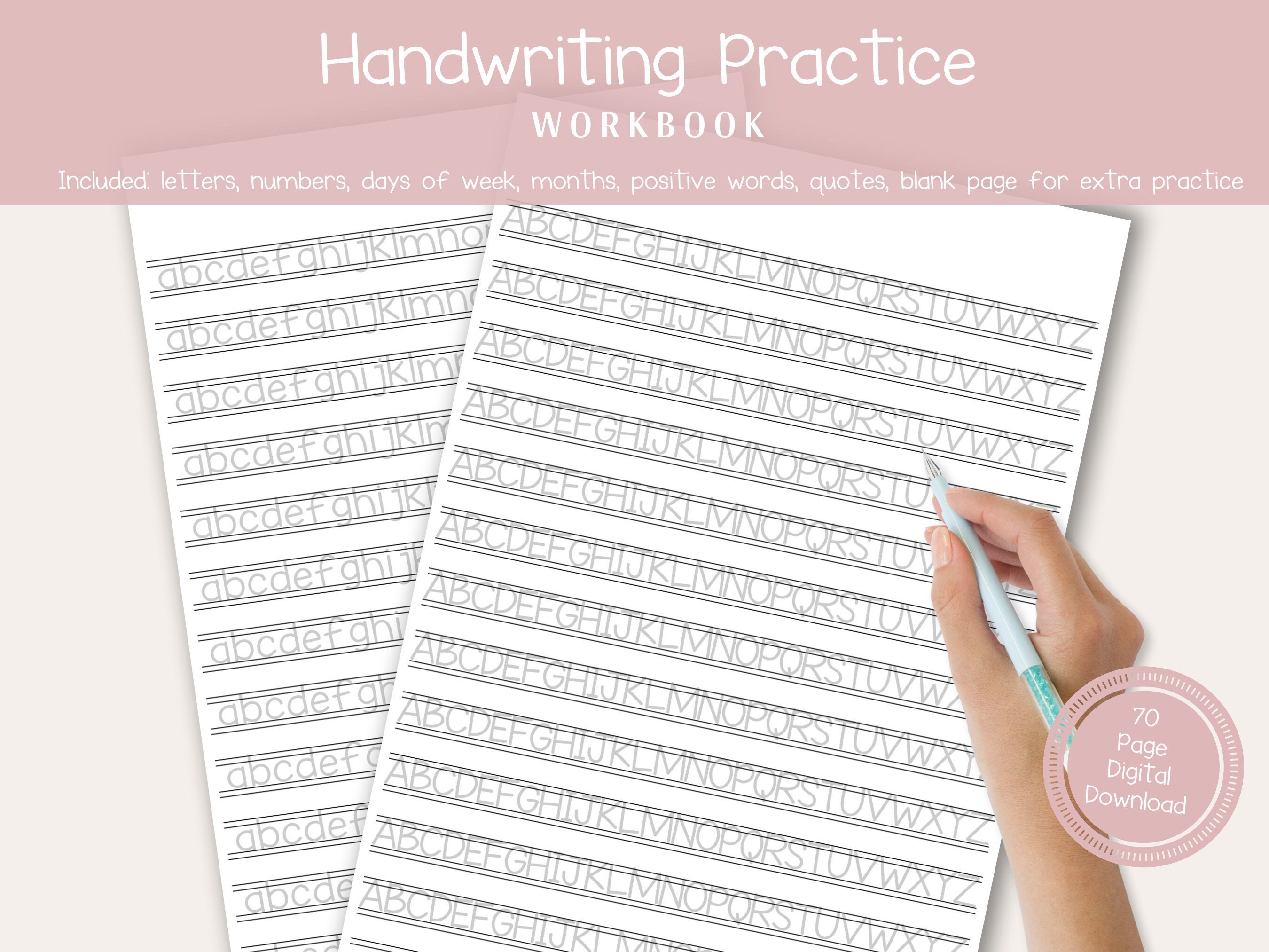 Neat Handwriting Practice Sheets for Adults | Writing Worksheets