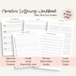 Hand lettering practice sheets for procreate | hand lettering practice sheets, lettering worksheets, handwriting workbook