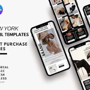 Post Purchase Email Flow Templates | Editable Post Purchase Templates | Ecommerce Email Marketing | Canva Templates | Email Template