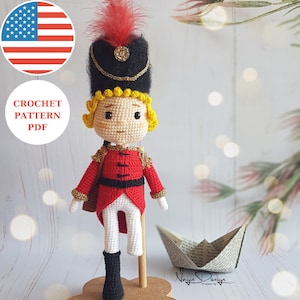 Tin Soldier Doll, Tutorials Crochet Pattern, Amigurumi English Pdf Pattern