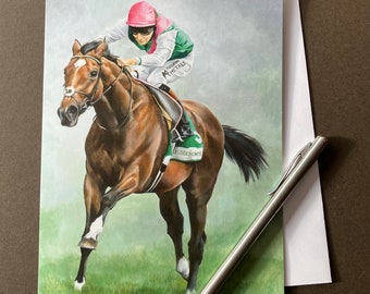 Horse Racing Greeting Card "Frankel"