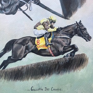 Horse Racing Art Print A Study of Galopin Des Champs image 4