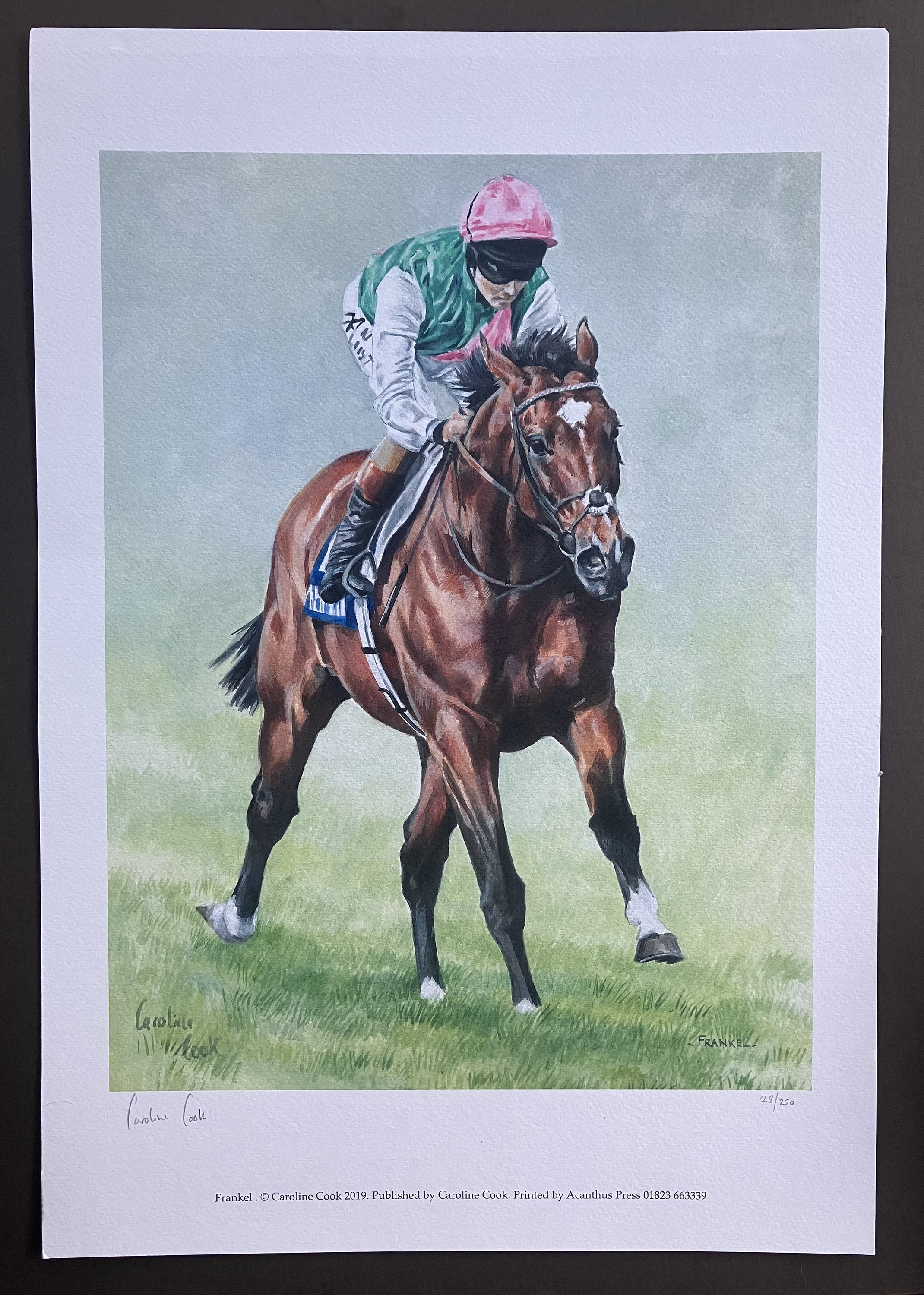 競馬プリント「フランケル」サイン入り限定版 - Etsy 日本
