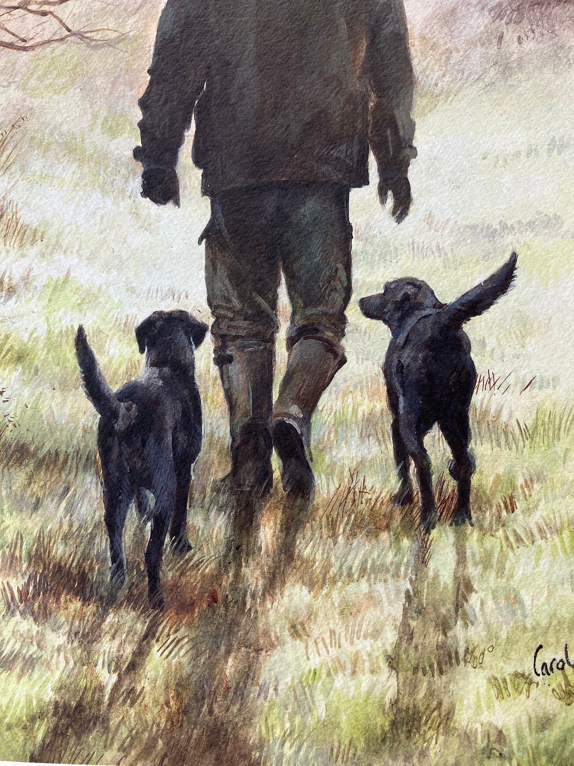 Sporting Art Black Labrador Print 