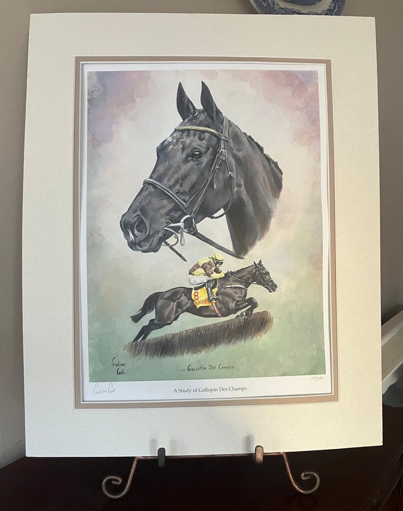 Horse Racing Art Print A Study of Galopin Des Champs image 5