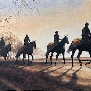 Pferderennen Kunstdruck &quot;&quot;Dawn Rider&quot;&quot;&quot;