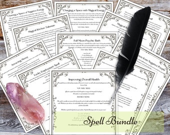 SPELL BUNDLE Invocation Spell Magical Kitchen Talisman Spell Protection Attracting Love