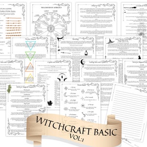 Witchcraft Basic vol.1 Grimoire Pages Start Kit