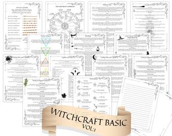 Kit de démarrage Grimoire Pages Witchcraft Basic vol.1