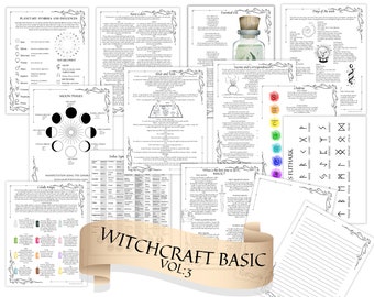 Witchcraft Basic vol.3 Kit de inicio de páginas de grimorio